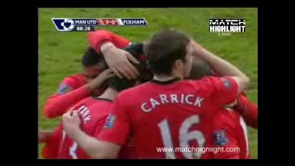 Манчестър Юнайтед - Фулъм 3:0 гола на Бербатов
