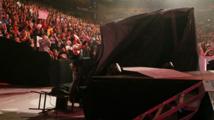 Braun Strowman tips over the "Kevin Owens Show" stage: Raw, Aug. 6, 2018