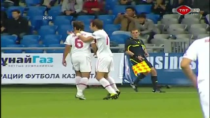 Турция 3:0 Казахстан - Евро 2012 Квалификации - 3.09.2010 - Втория гол 