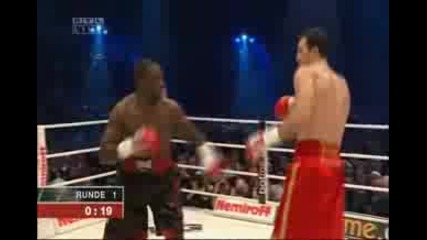 Wladimir Klitschko Vs Hasim Rahman Round 1