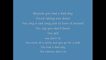 Alvin and the chipmunks - bad day (lyrics)