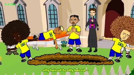 Погребението на Бразилия - Забавна футболна анимация.