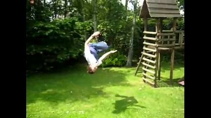 Backflip 180 on Floor