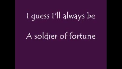Deep Purple - Soldier Of Fortune Lyrics 