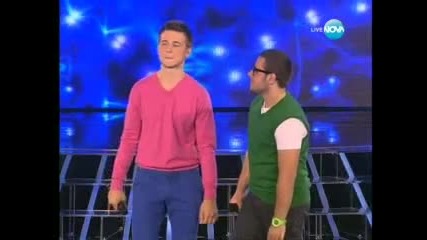 X Factor Bulgaria Ангел и Моисей - Wasn't me 27.09.2011