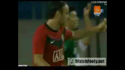Hangzhou Manchester United 2 - 8 26.07.2009 Бербатов разкъса мрежата от вуле!!!