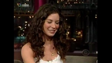 Evangeline Lilly On Late Show With David Letterman Jan 27 2009