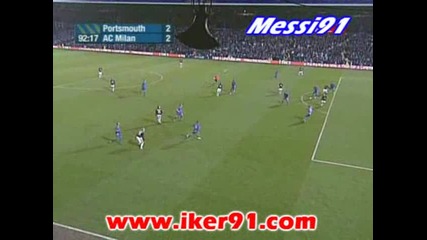 27.11 Портсмут - Милан 2:2 Филипо Индзаги изравнителен гол