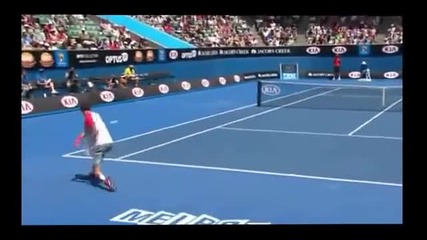 Победа на Гришо срещу Роберто Баутиста (australian open 2014)