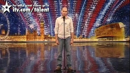 Мъж пее невероятно Великобритания търси талант 