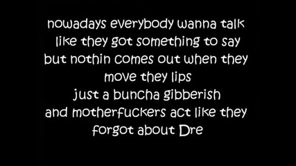Dr. Dre Feat. Eminem - Forgot about Dre