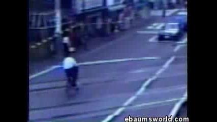 train vs. bike crash