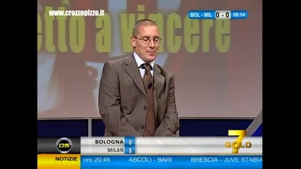 Тициано Крудели откача по време на мача Болоня - Милан