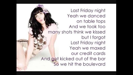 Katy perry - Last Friday Night with lyrics
