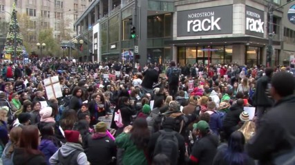 USA: 'Black Lives Matter, Not Black Friday" - BLM protest Black Friday in Seattle