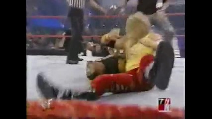 Chris Jericho and The Dudley Boyz vs Kurt Angle, Edge and Christian * Table Match * 