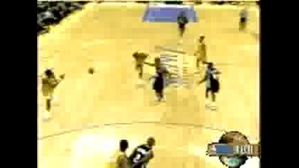 Kobe Bryant dunks on Jackson