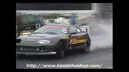Toyota Supra Burnout Drag