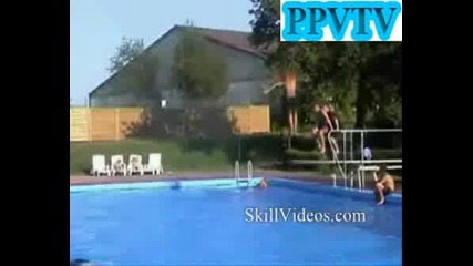 Triple Backflip In A Pool [ppvtv]