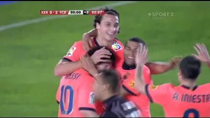 Ibrahimovic - Xerez 0 - 2 Barcelona 