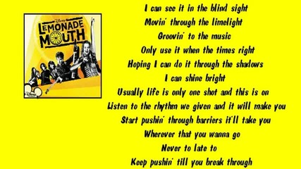 Lemonade Mouth - Breakthrough - Караоке/инструментал Без Бек Вокали! Hq