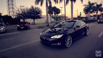 Наелектризиращо ! Tesla Model S | Vossen 22 Cvt