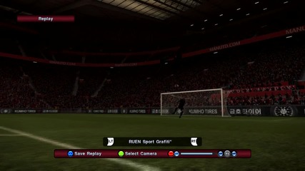 Страхотен гол на Уейн Руни срещу Барселона на Pes 2011