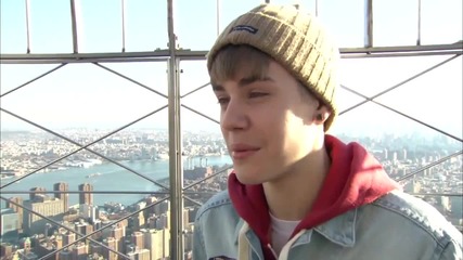 Biebs Lights the Empire State Building plus Interview