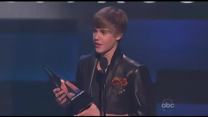 Justin Bieber спечели награда за поп/рок изпълнител на Американските Музикални Награди 2010 