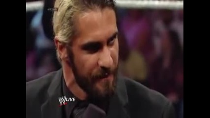 Seth Rollins обяснява своите постьпки - Wwe Raw - 9/6/14