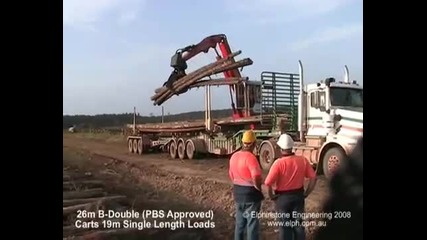 Лесовоз Elphinstone Easyloader Long Logger Log Trailer 1 