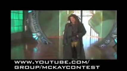 David Hewlett as Ronon and a dog as Wraith 