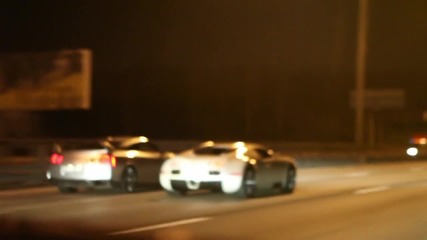 Bugatti Veyron vs Nissan Gt - R R35 (true 730 hp) 