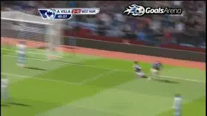 Aston Villa 3 - 0 West Ham Гол На Стилиян Петров 