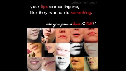Justin Bieber-kiss and Tell with pic
