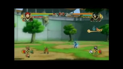 Naruto Ultimate Ninja Storm - Gaara vs Sasuke