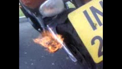 Rs125 Flame On Idle.flv