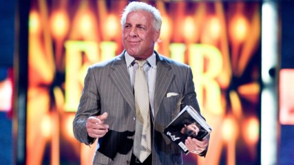Ric Flair wrestles Mick Foley's book