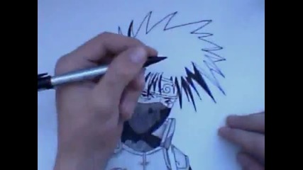How to draw Kakashi ? / Как да нарисувате Какаши ?