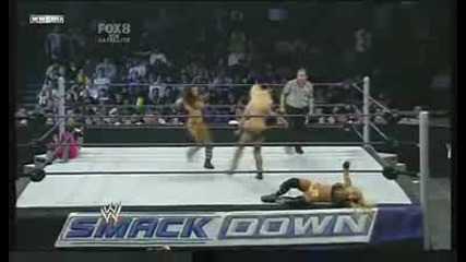 Divas Champion Maryse & Michelle Mccool Vs. Womens Champion Melina & Maria (13.03.09)