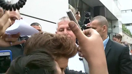 Justin Bieber a Paris Jeudi 31 mai 2012 aux studios Nrj may 2012
