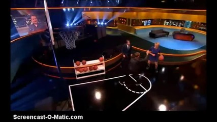 Justin Bieber on Jonathan Ross Show playing Basketball - uget
