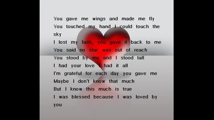 Celine Dion - Because you loved me