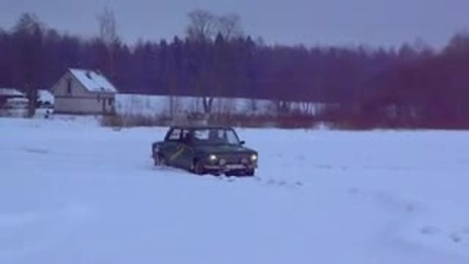 Vaz 2101 winter fun track 