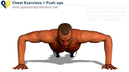 Home chest exercise Push Up