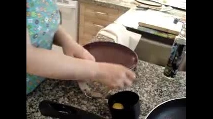 Корейска кухня Korean style vegetable pancake (-yachaejeon-)