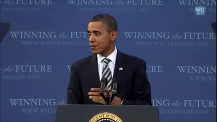 President Obama пее песента What Makes You Beautiful на One Direction