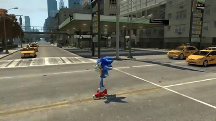 Grand Theft Auto Iv - Sonic the Hedgehog (mod) Hd