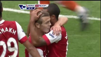 arsenal vs blackpool 6 - 0 all goals full match highlights 8 21 10 