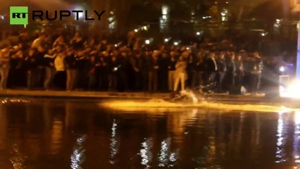 Kanye West Tries to Walk on Water at Surprise Yerevan Concert